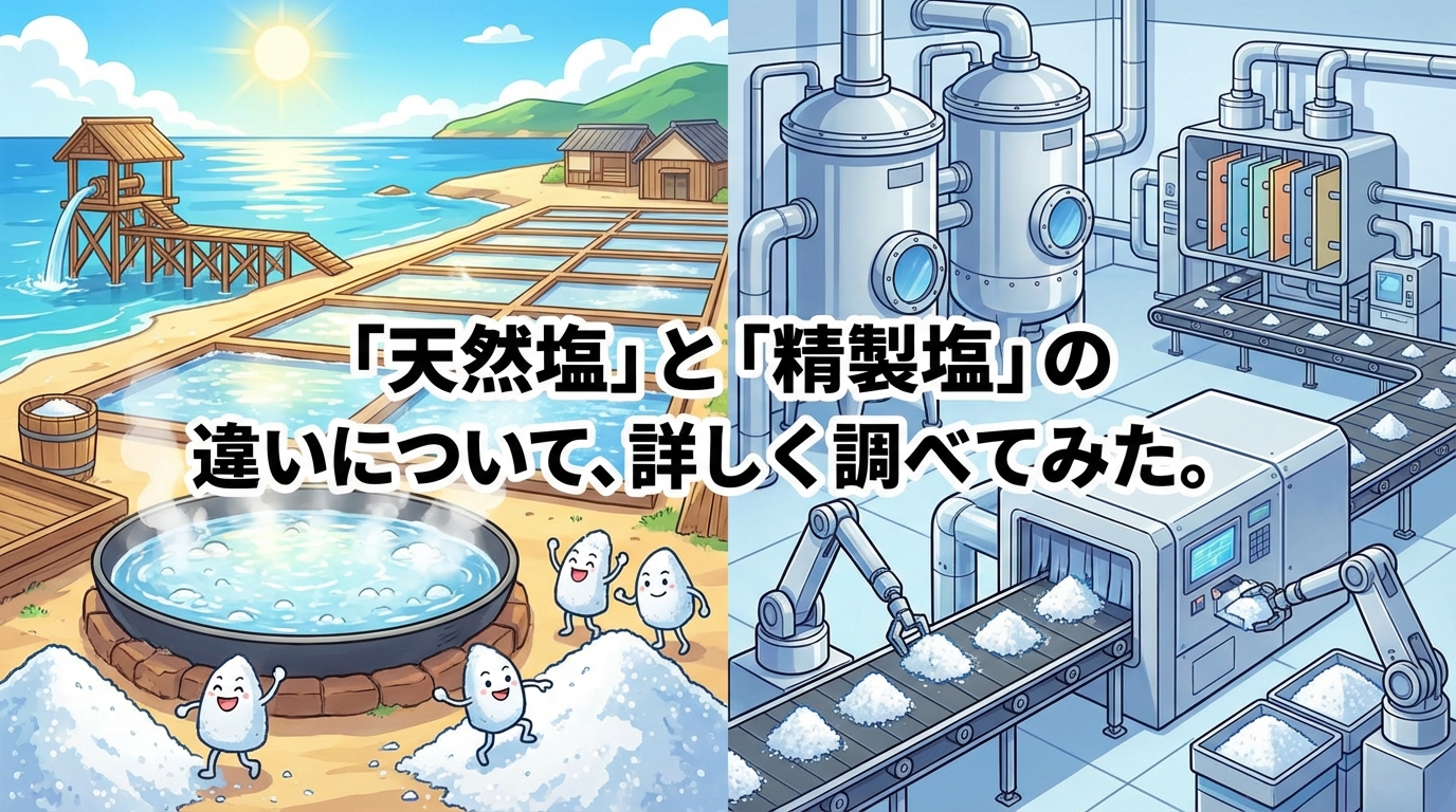 天然塩と精製塩の違い