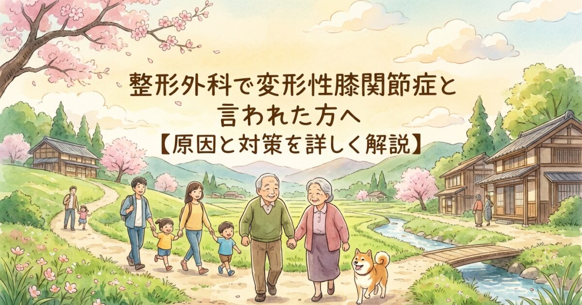 変形性膝関節症の原因と解決方法