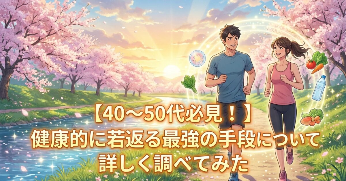 若返る最強の手段について調べてみた