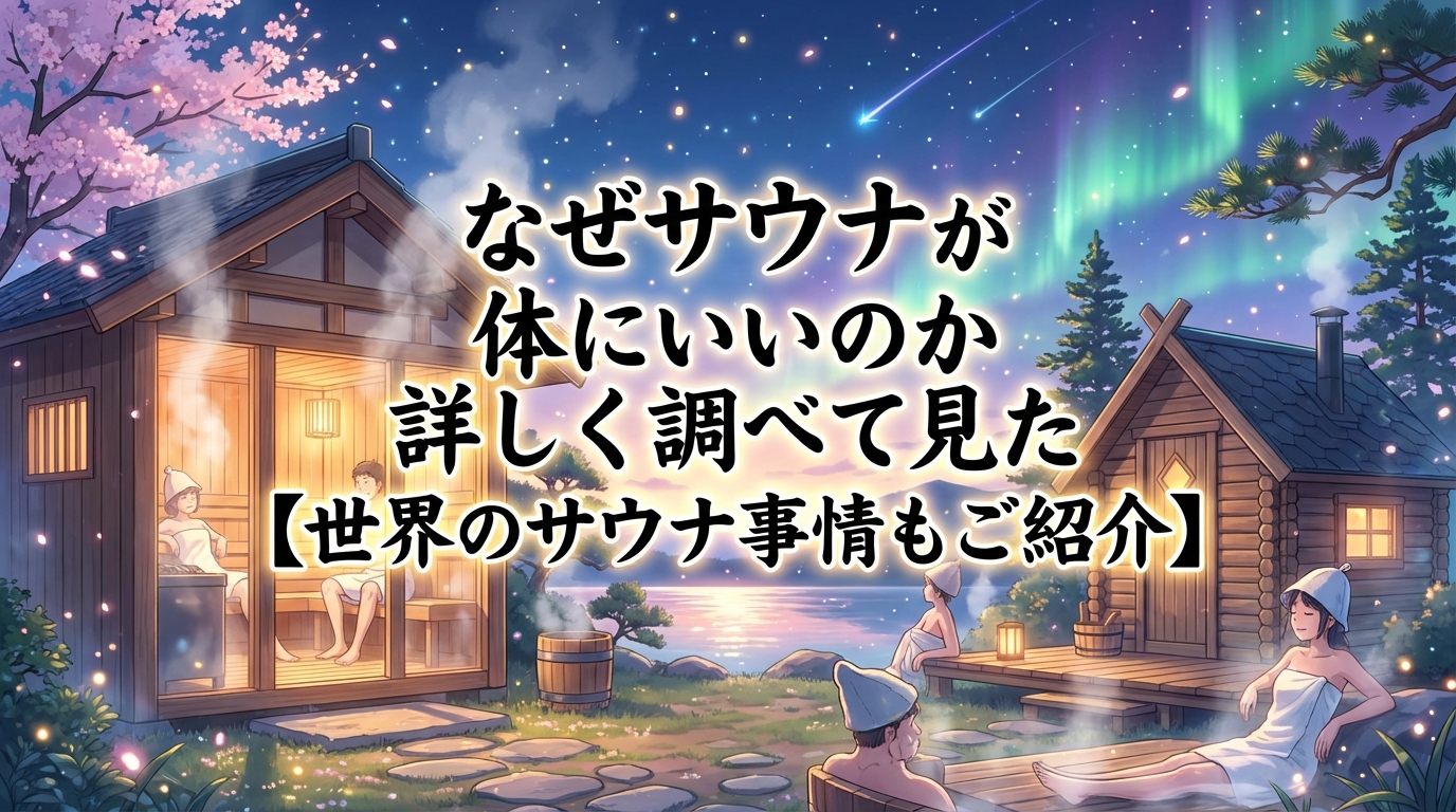 なぜサウナが体にいいのか