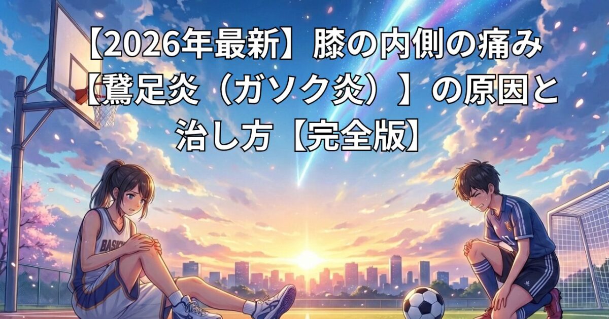 膝の内側の痛み「鵞足炎」の治し方